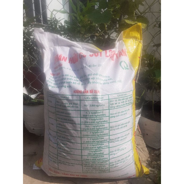 Bao 24-25kg Phân Hữu Cơ Cút Long Tân Cải Tạo Đất, Cung cấp Din.h dư.ỡng