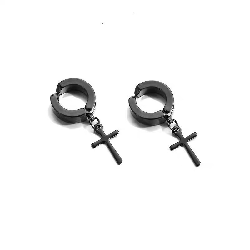 Khuyên Tai Nam Không Cần Bấm Lỗ, Khuyên Tai Kẹp Nhiều Lựa Chọn Chữ Thập, Ngôi Sao - Horizon