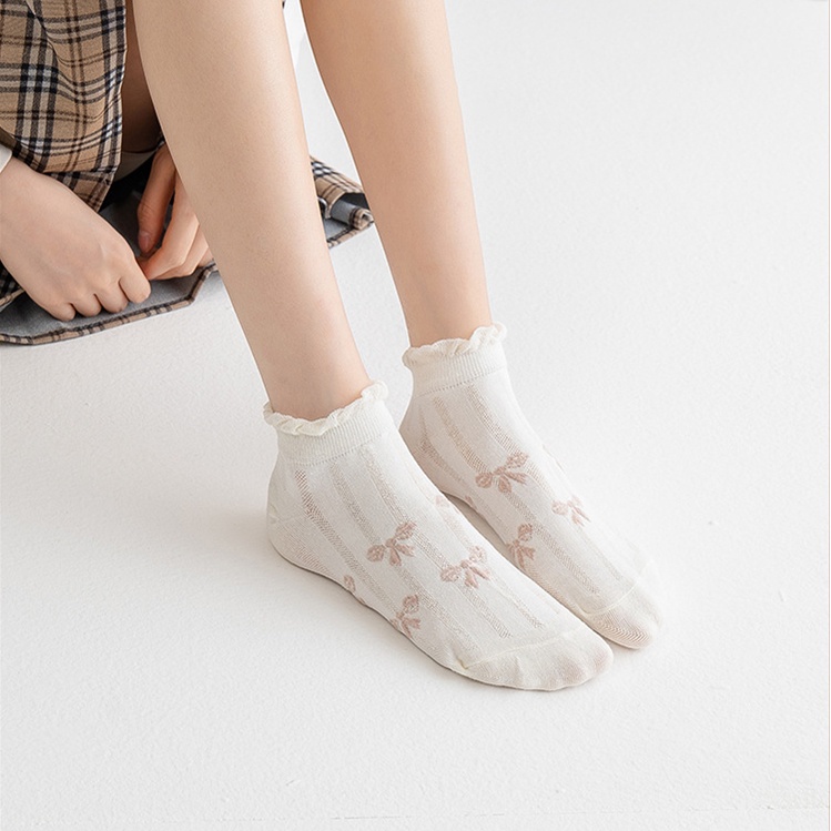 White Socks Maiden Lovely Sweet Ankle Sock Cotton Socks Short