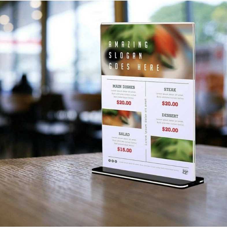 Bảng Menu Mica trong suốt A4 A5 A6 - Chất lượng cao ,menumica | Shopee ...
