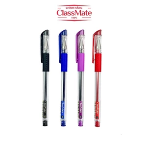 Bút Gel CLASSMATE Ngòi 0.5mm, Bút Mực Nước Xanh Đen Tím Đỏ Dùng Ghi Chép Cho Học Sinh CL-GP101