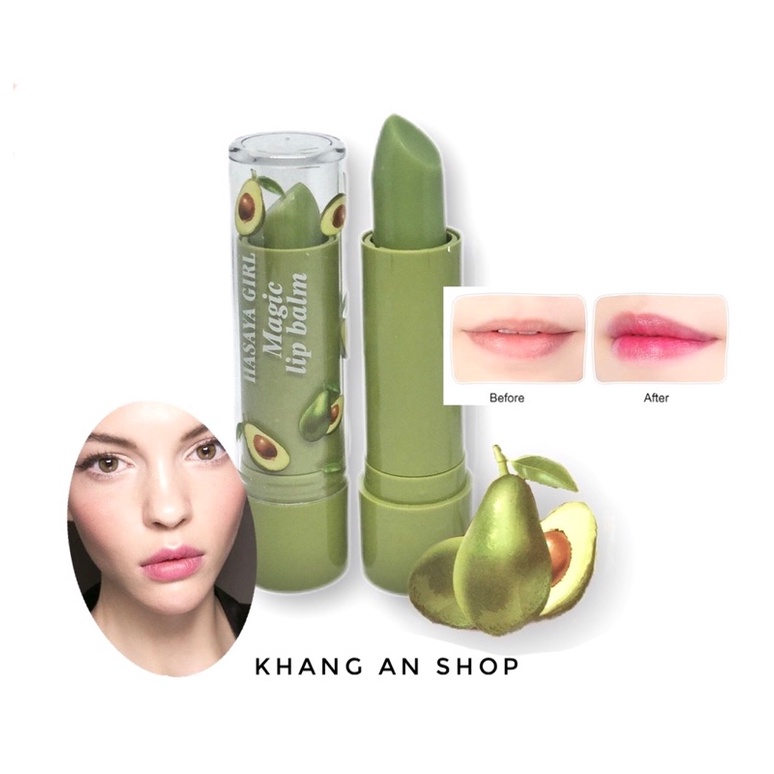 Son dưỡng trái bơ Avocado Magic Lip Balm (màu hồng tự nhiên) | Shopee ...