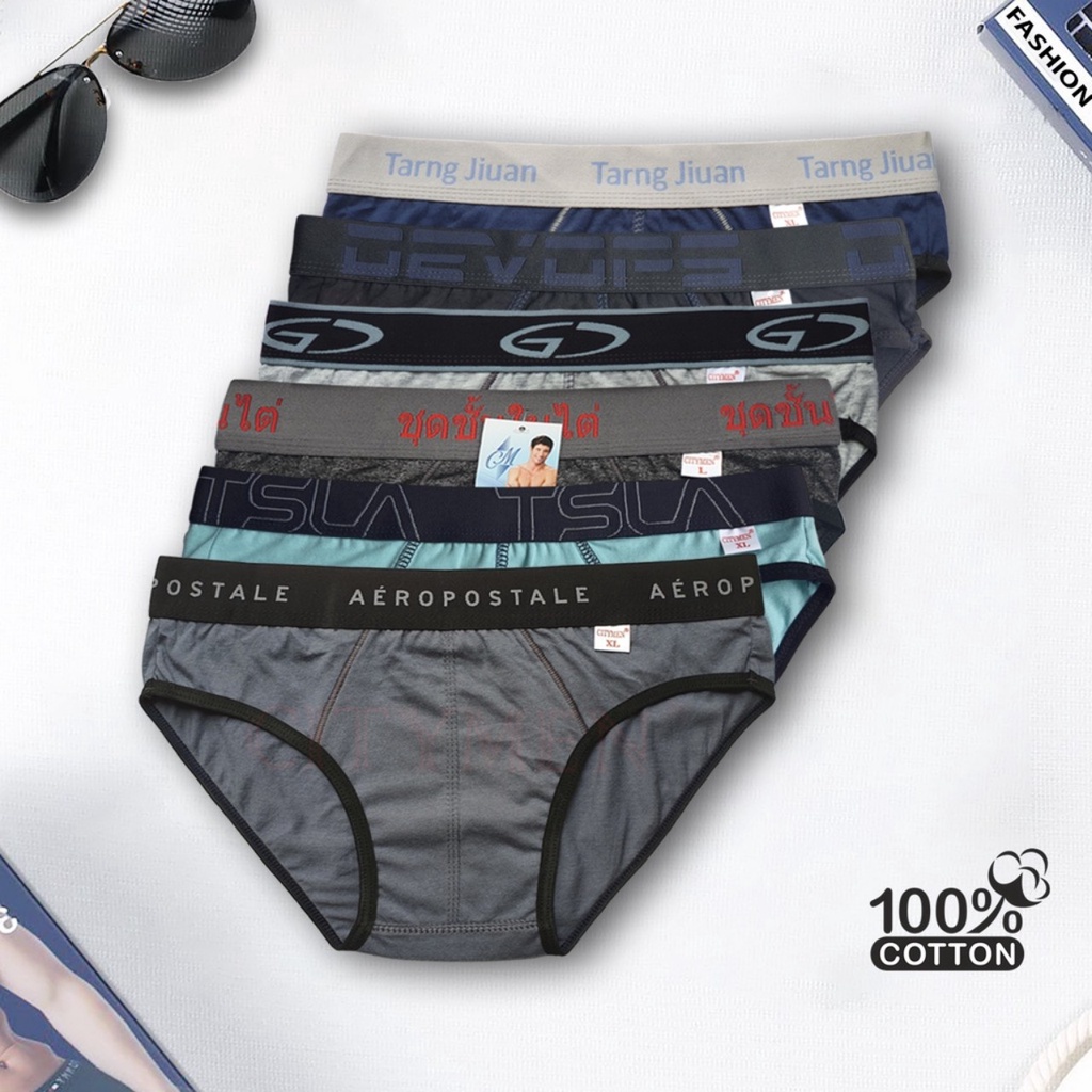 Combo 10 Quần Sịp Nam  Nhiều Lưng Chất Vải Cotton Kháng Khuẩn Thấm Hút Và Co Dãn Tốt.