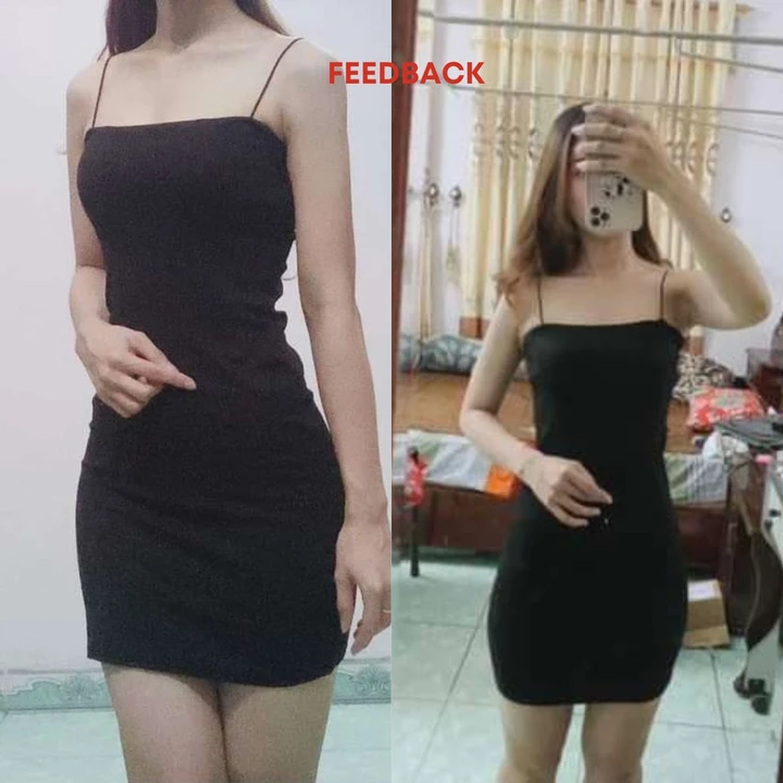 Váy body 2 dây sợi bún LUVISI, đầm ôm body siêu tôn dáng sexy, vải co giãn, mặc đi chơi, dự tiệc siêu xinh VAY007