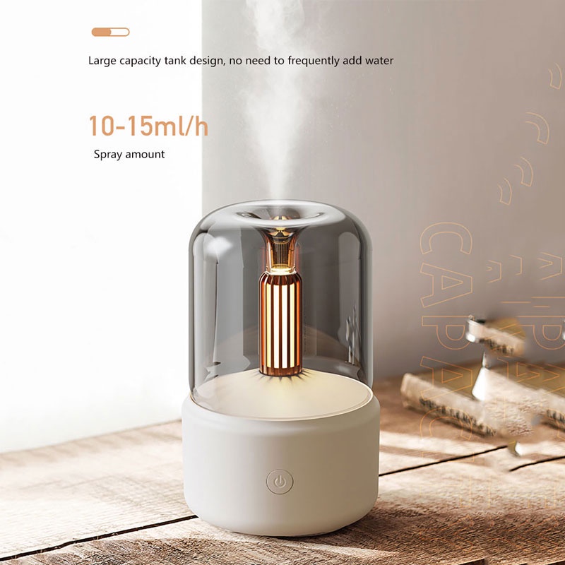 XIAOMI Máy Phun Sương Tạo Độ Ẩm Không Khí Có Đèn LED Ban Đêm 12 Tiếng Dung Tích 120ML