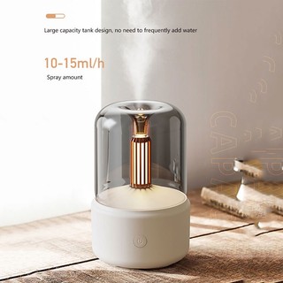Xiaomi Ecochain Đèn nến 120ml, khuếch tán hương thơm, tạo ẩm USB cầm tay, phun sương 12 giờ, đèn LED ban đêm