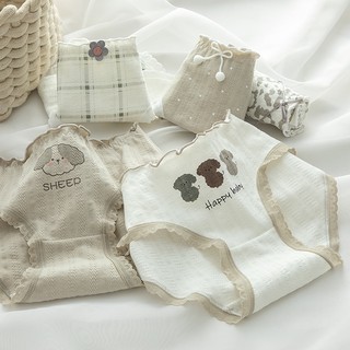 Quần Lót 100% Cotton Kháng Khuẩn Mềm Mại Cho Nữ