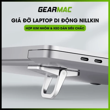 Giá đỡ Laptop di động Nillkin & Nillkin Plus chính hãng - Đế tản nhiệt Laptop, kê laptop Macbook siêu mỏng dạng kickflt