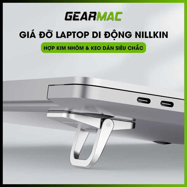 Giá đỡ Laptop di động Nillkin & Nillkin Plus chính hãng - Đế tản nhiệt Laptop, kê laptop Macbook siêu mỏng dạng kickflt