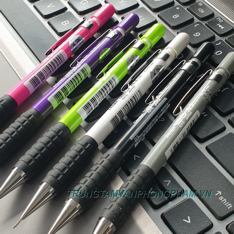 Pentel A315-A Druckbleistift 0,5 Mm – Packung Mit 12 Stück, Mit Radiergummi