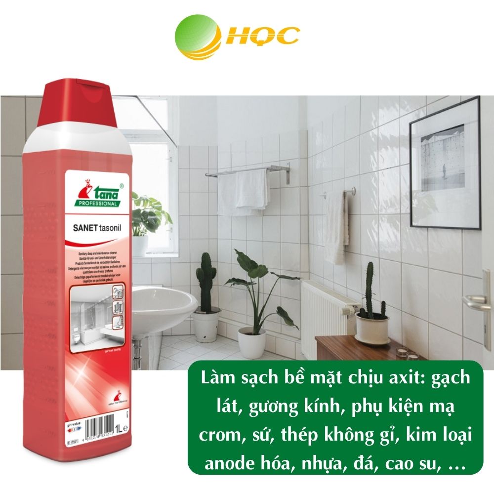 Tẩy Cặn Canxi SANET tasonil Nhập Khẩu Đức Tẩy Sạch Vòi Sen, Vách Kính, Lavabo, Bồn Cầu Nhà Tắm, Nhà Vệ Sinh