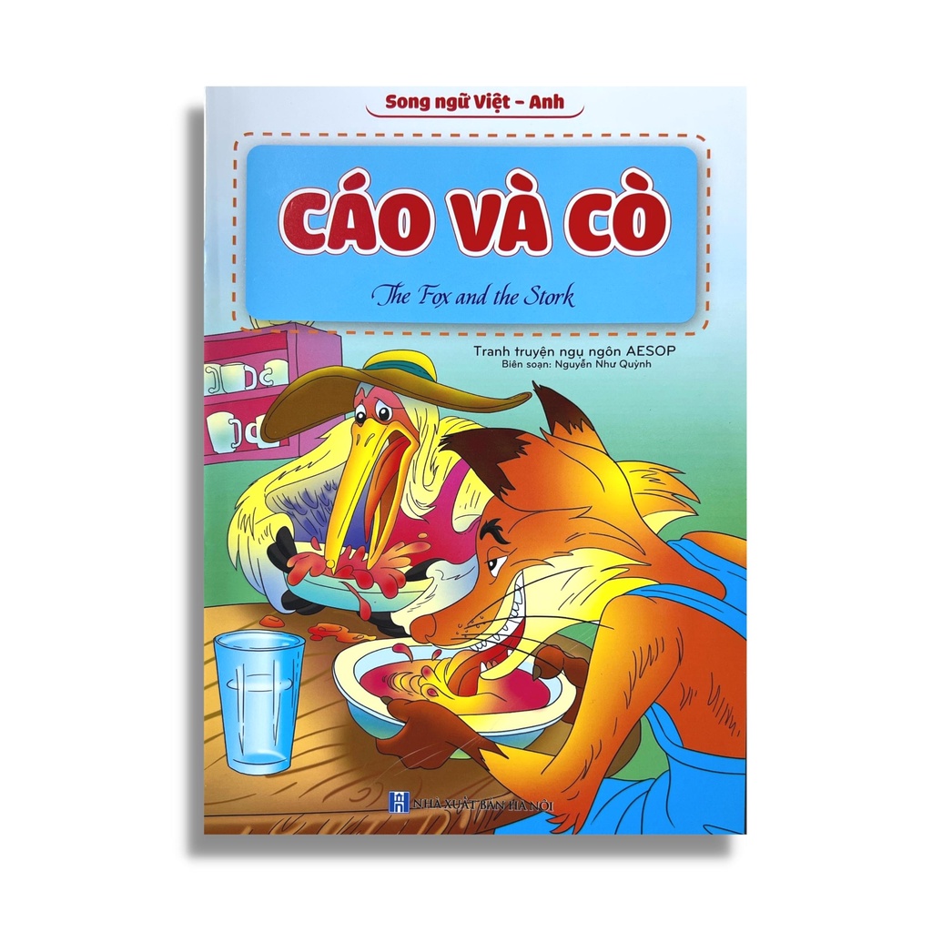 Truyện ngụ ngôn thế giới AESOP Cáo và Cò – Song ngữ Việt Anh | Truyện tranh thiếu nhi ý nghĩa