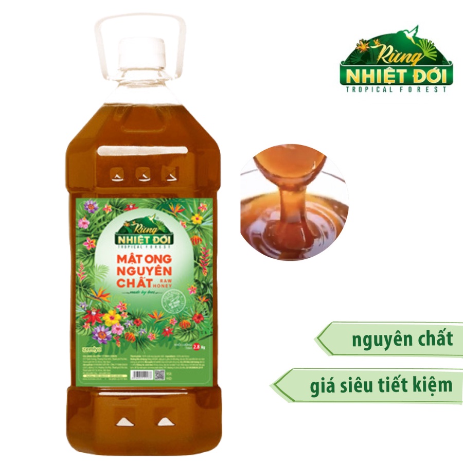 Ảnh Mật ong nguyên chất Rừng Nhiệt Đới 2800g 3