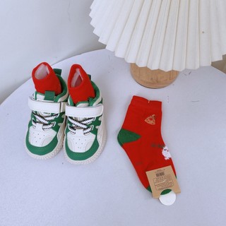 Combo 5 Đôi Tất Giáng Sinh Noel Chất Liệu Len Co Giãn Tốt Cho Bé Trai Bé Gái 2-12 Tuổi