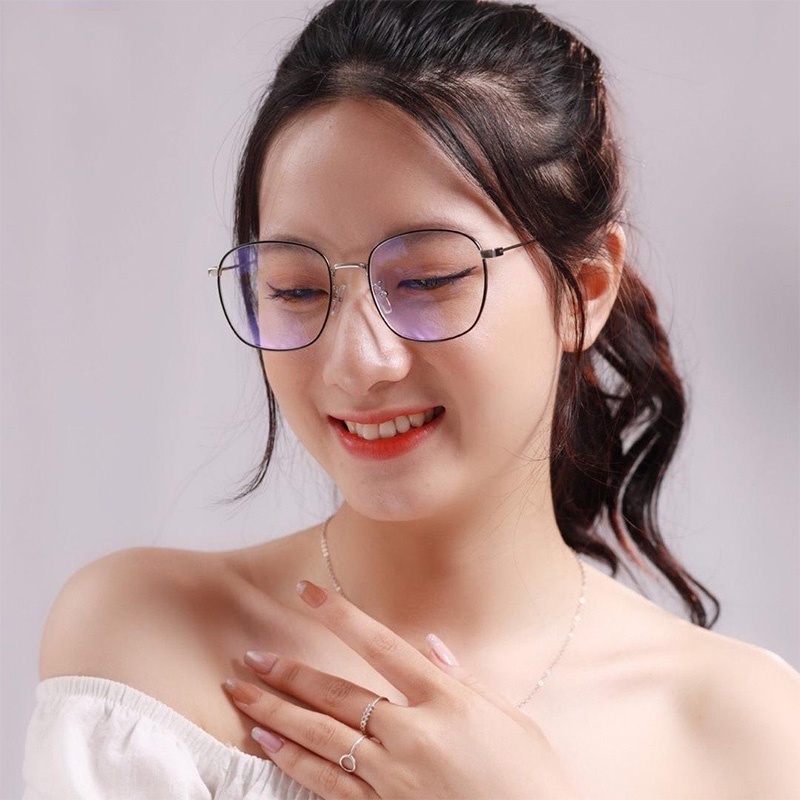 Gọng kính cận nữ nam cao cấp phong cách Hàn Quốc chống UV400 mắt tròn siêu xinh cute hottrend thời trang cháy phố 106