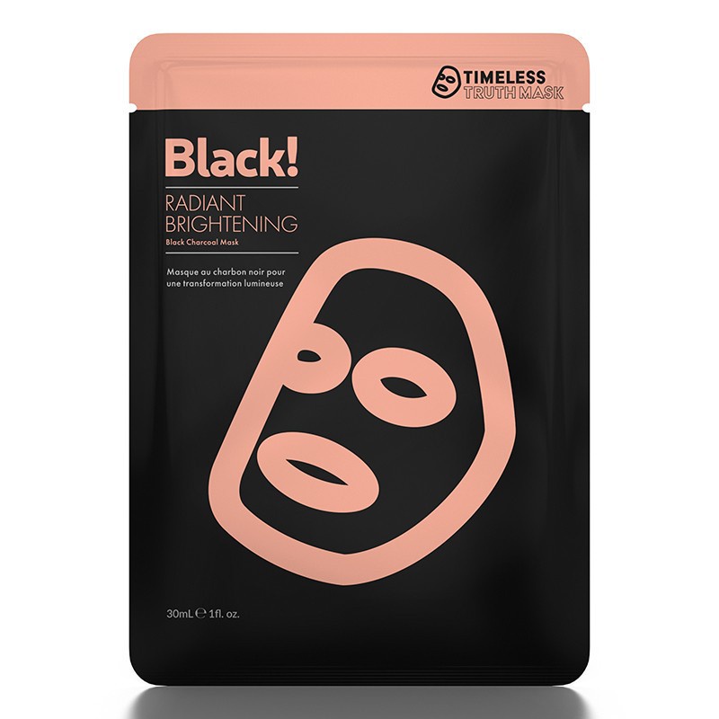 Ảnh Mặt nạ than hoạt tính dưỡng trắng, ngừa sạm da Timeless Truth Mask - Black Radiant (5 miếng x 30ml) 3