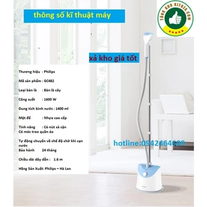 BÀN LÀ,BÀN ỦI CÂY 1600W PHILIPS GC482-CHÍNH HÃNG-CAO CẤP