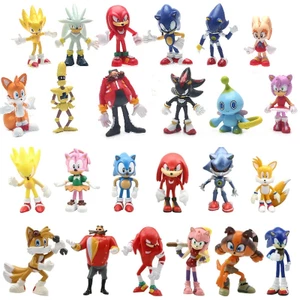Set 12 Mô Hình Nhân Vật Super Sonic Trang Trí Bánh Kem