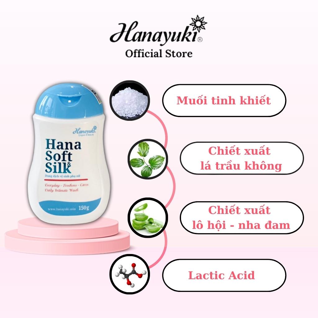 Ảnh Dung Dịch Vệ Sinh Phụ Nữ Hana Soft Silk Chính Hãng - Hanayuki Chính Hãng Giúp Khử Mùi Vùng Kín 150g 2