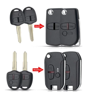 Vỏ Chìa Khóa Điều Khiển Từ Xa 2 Nút Cho Mitsubishi Attrage Mirage G4 Triton Xpander Pajero Xpander Lancer ASX Storm Kuda Outlander L200