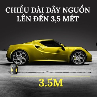 Bơm Lốp Ô Tô Điện Tử Tự Ngắt SUITU ST-5002 Có Đèn Chiếu Cực Sáng, Kèm Hộp Dụng Cụ Vá Đa Năng CarZone