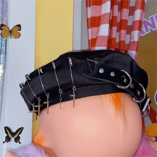 Mũ beret y2k Màu Đen Phong Cách gothic vintage Cho Nữ