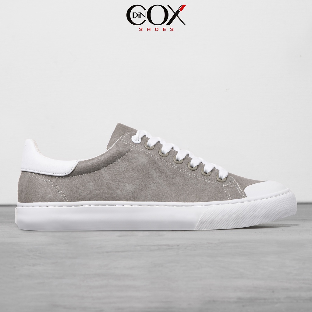 [Mã BMLTA35 giảm đến 35K đơn 99K] Giày Sneaker Da Nam DINCOX C13 Cách Điệu Sáng Tạo Grey/White
