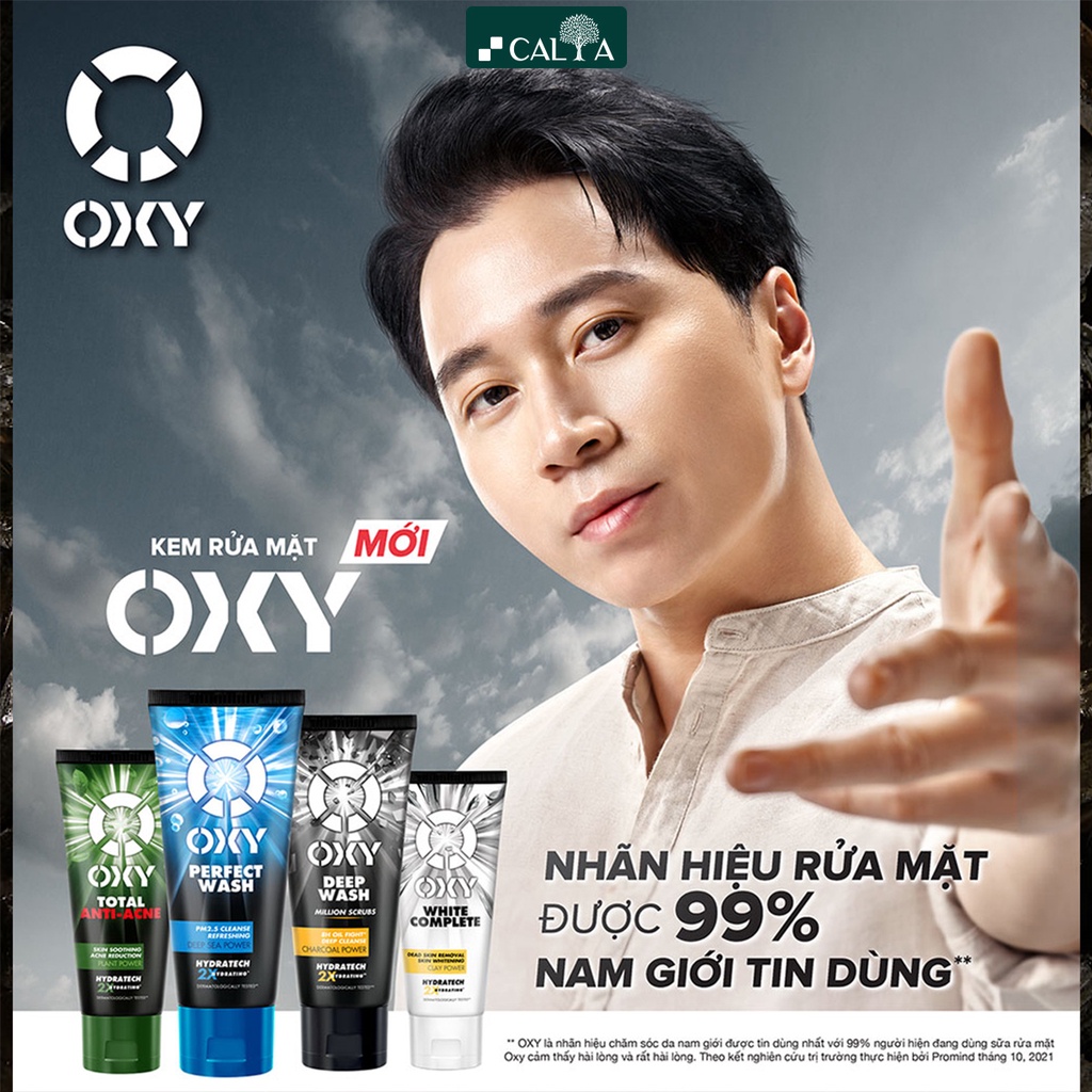 Ảnh Sữa Rửa Mặt Oxy Dành Cho Nam, Làm Sạch Sâu, Sạch Dầu Nhờn, Giảm Mụn - Oxy Deep Wash Scrub Formula 100g 3