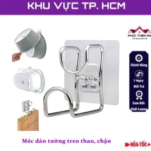 Móc dán tường treo thau chậu, móc treo đa năng siêu chịu lực