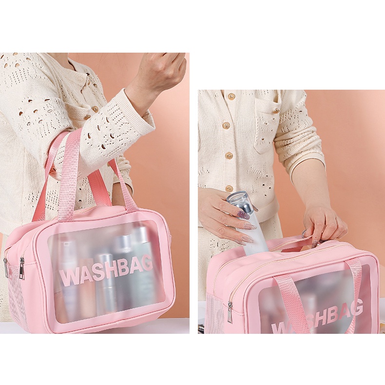 Ảnh Túi Đựng mỹ Phẩm Hai Ngăn Bamozo Washbag Có Tay Cầm Tiện Dụng 4