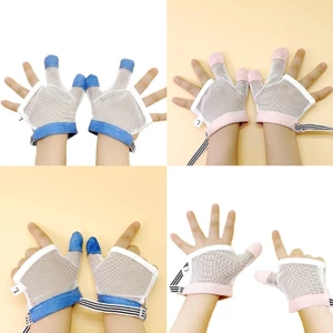 BTF 1 Đôi Găng Tay Bảo Vệ Tay Chống Cắn Ăn Cho Trẻ Em Hút Găng Tay Dừng