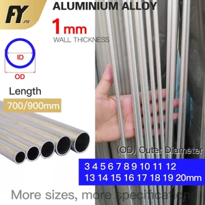 Thanh Ống Nhôm 1mm 700mm 950mm Dài 3 4 5 6 7 8 9 10 11 12 13 14 15 16 17 18 19 20mm Chất Lượng Cao