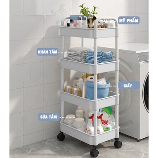 Xe Đẩy Spa 3 Tầng Tiện Lợi, Kệ Để Bỉm Sữa Đa Năng