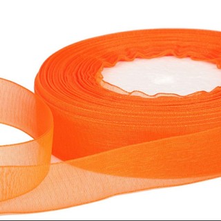 Ruy băng voan 1cm dài 20 mét hàng đẹp trang trí, làm nơ, gói quà, buộc tóc, phụ kiện handmade Pinky Shop