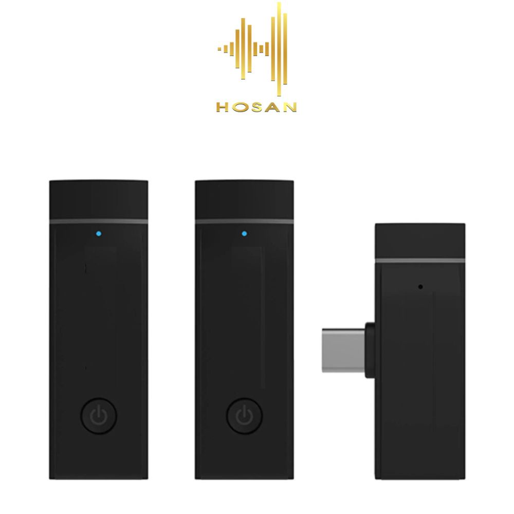 Micro thu âm HOSAN Blink Go-U2 Kit -Thiết bị ghi âm kết nối đa hướng hỗ trợ cổng cắm USB-C dùng điện thoại, máy tính