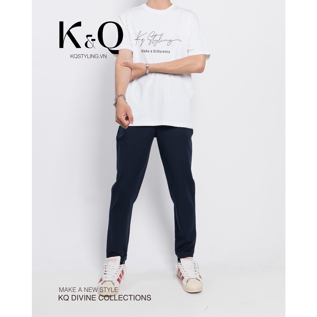 Ảnh Quần ống suông KQSTYLING kaki co giãn cao cấp xám tiêu 3