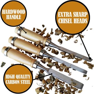 Bộ đục khắc gỗ chuyên nghiệp 12 chiếc Dao khắc sắc nét Dụng cụ chế biến gỗ có hộp đựng