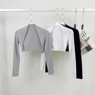 Áo thun Thể Thao tay dài kiểu khoác crop chất poly su cao cấp(mã KHOACPOLY06)
