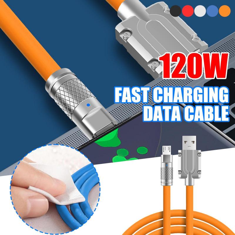 Ảnh Cáp sạc nhanh HdoorLink đồng bộ dữ liệu usb loại C 60W 120W 6A cho điện thoại Android 2