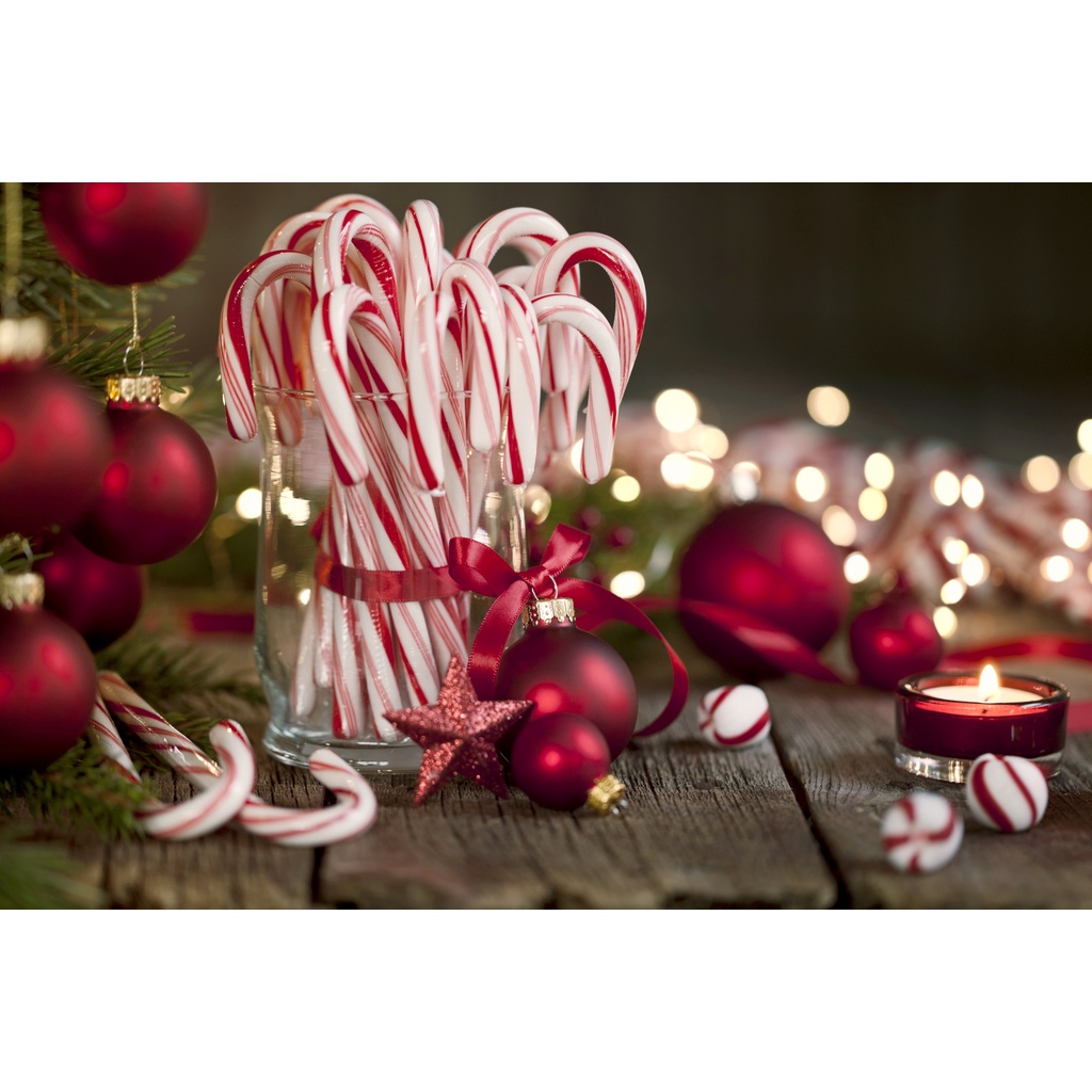 Kẹo giáng sinh, kẹo noel bạc hà the mát