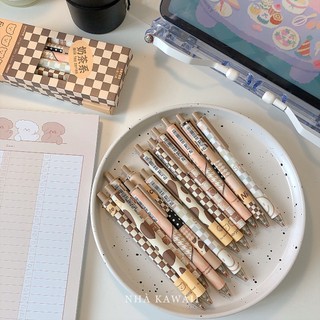 Set bút gel đen SOFUN Milk Tea cực trendy