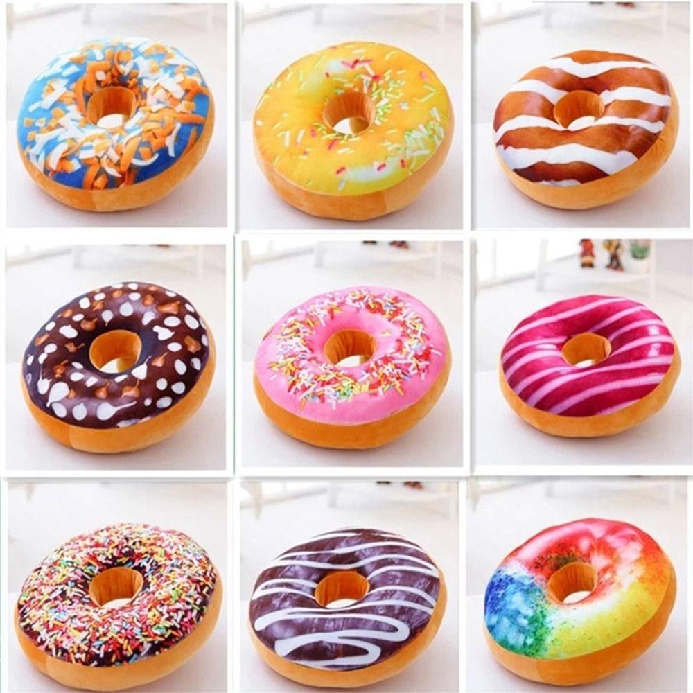 SILKPULSE Donut Sang Trọng Đồ Chơi Trẻ Em Đồ Chơi Sinh Nhật Ngủ Gối Sô Cô La Donut Gối Bọc Sofa Ghế Đệm