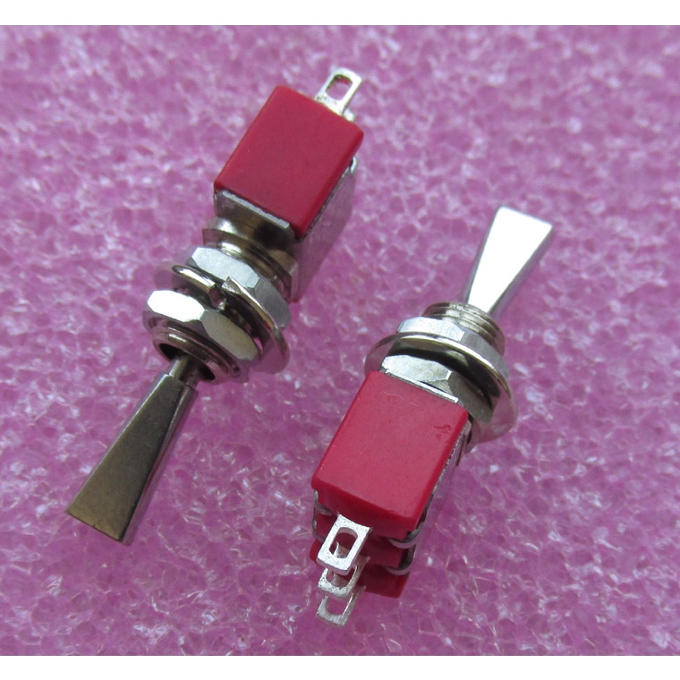 10 Pezzi Mini Interruttori A Pulsante Rossa - 2A 250VAC / 5A 120VAC - 6 Pin Momentaneo
