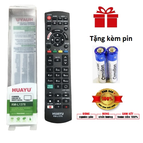 Điều khiển tivi panasonic đa năng RM-L1378 dùng cho tất cả các dòng TV smart 4k panasonic dùng được