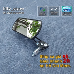 Kiếng chiếu hậu xe máy kính mẫu vuông gắn wave, sirius,exciter, winner, raider, air blade, vario...