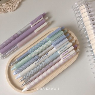 Set bút gel đen Rosy Posy phong cách Hàn Quốc theo tone màu xinh xắn