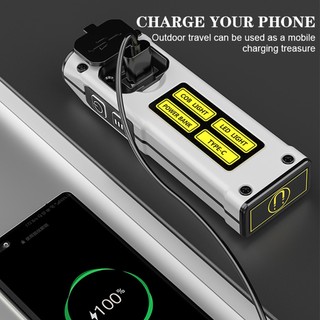 500LM Đèn pin mini siêu sáng 2*XPG COB Đèn pin 7 Chế độ chiếu sáng Đèn pin cầm tay