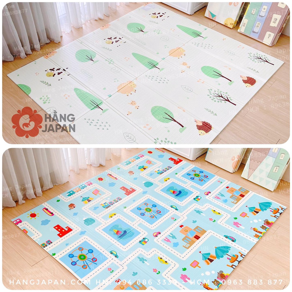 Thảm xốp XPE SASACO gấp gọn hàn quốc, chống trơn trợt 1m8x2m dày 1cm ...