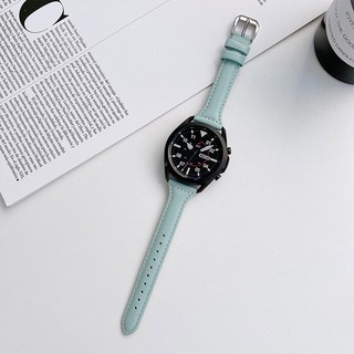 Dây Đeo Bằng Da Thật Mỏng 20mm Cho Đồng Hồ Thông Minh Samsung Galaxy Watch 4 5 6 40mm 44mm / Watch4 Classic / Watch5 Pro