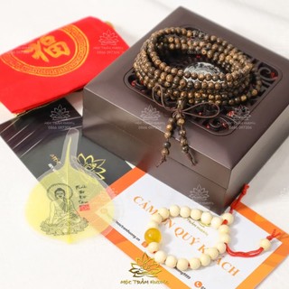Vòng Tay Trầm Hương Chuỗi Tràng 216 Hạt 4mm Trầm Sánh Chìm - Mộc Trầm Hương MTH